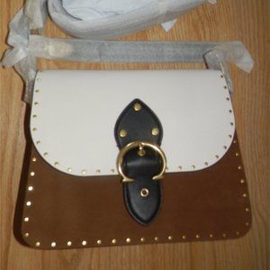 Coach Purse - Beat Colorblock Mixed Leather Flap Bag Style 4595 - NEVER WORN
